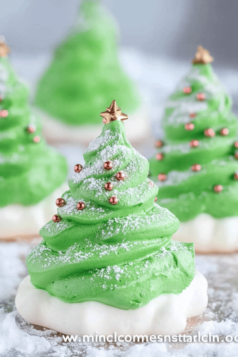 Meringue Christmas Trees