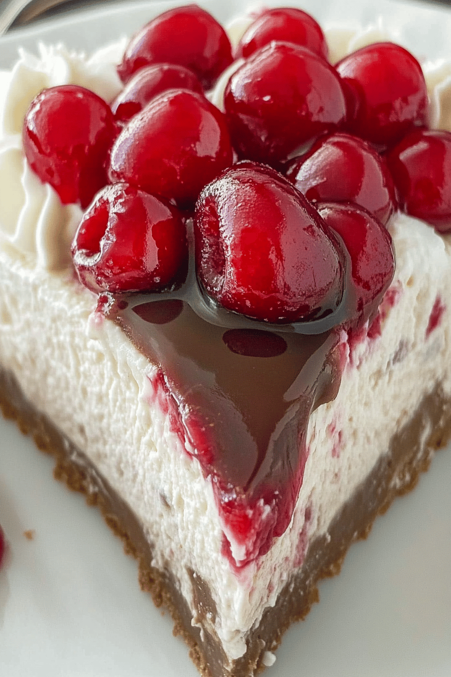 No-Bake Black Forest Cheesecake Pie ingredients organized and measured on kitchen counter