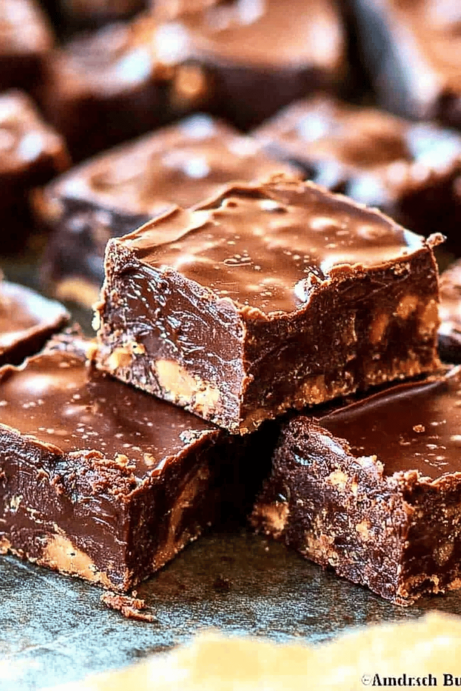 No-Bake Chocolate Peanut Butter Bars slice on plate showing perfect texture and swirl pattern