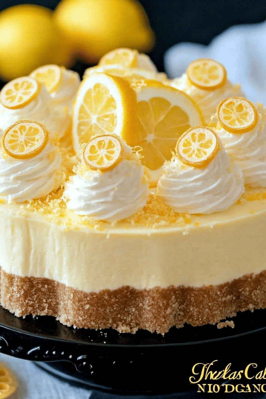 No-Bake Lemon Cheesecake