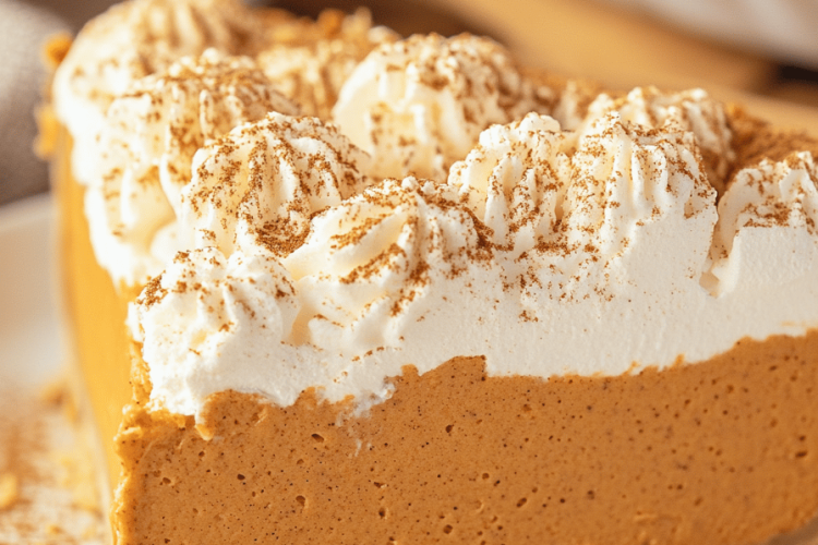 No-Bake Marshmallow Pumpkin Pie