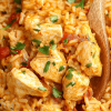 One-Pot Queso Chicken and Rice
