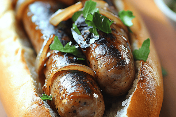 Oven Braised Beer Brats