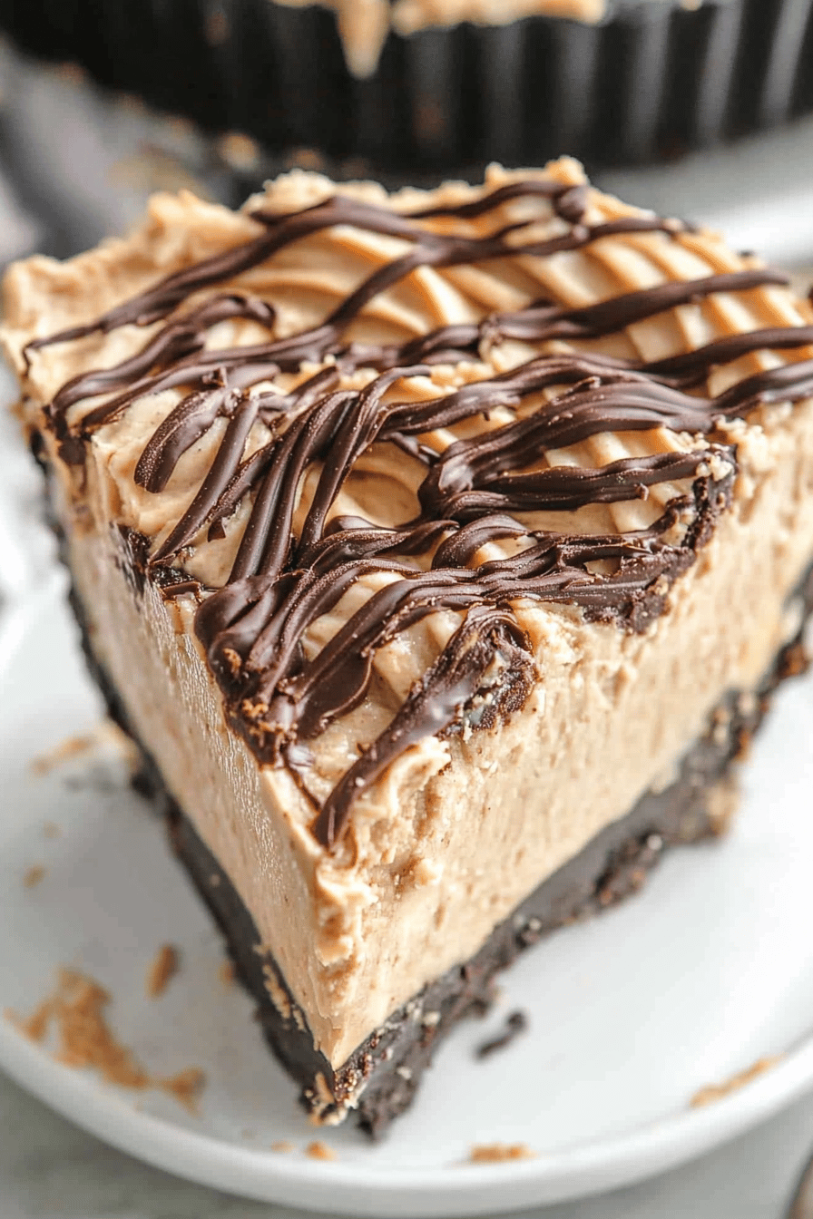 Peanut Butter Fudge Pie ingredients organized and measured on kitchen counter