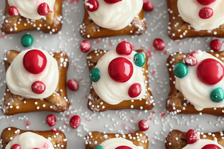 Peppermint Bark Pretzel Bites