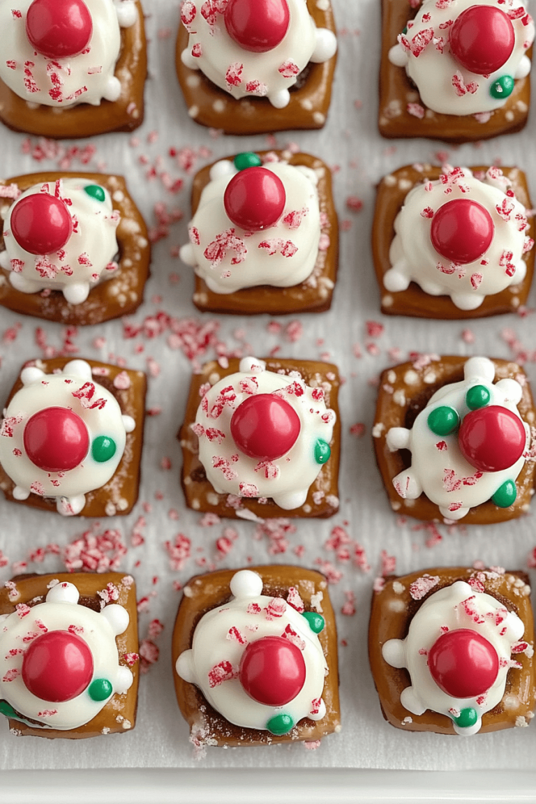 Peppermint Bark Pretzel Bites