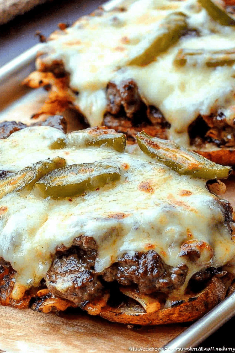 Philly Cheese Cubed Steak
