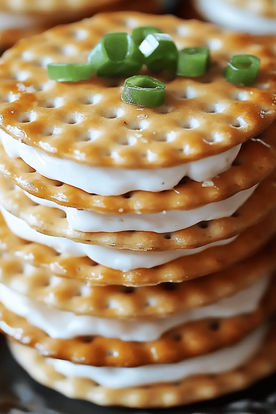 Ritz Cracker Sandwiches final dish beautifully presented and ready to serve