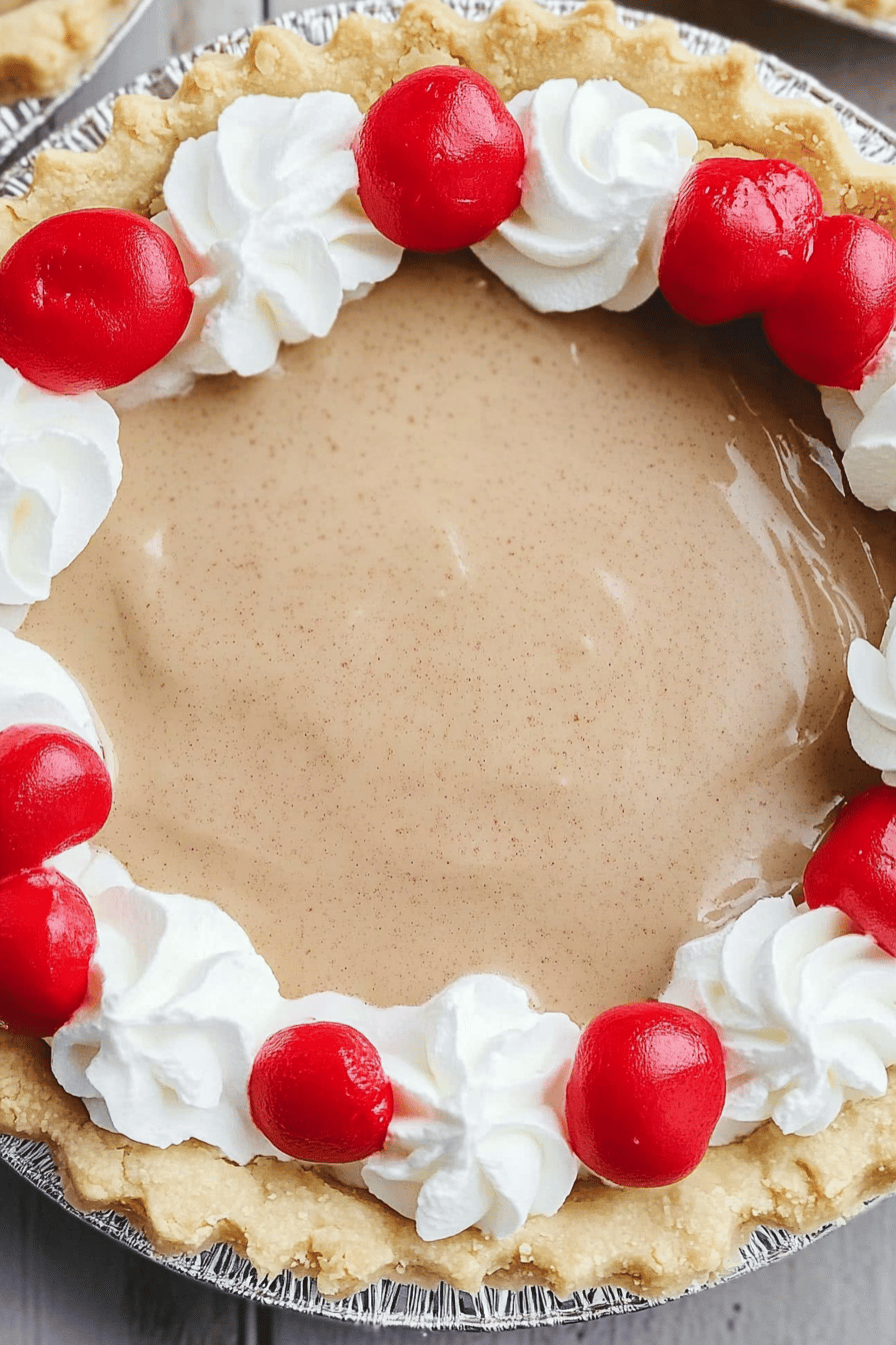 Root Beer Float Pie slice on plate showing perfect texture and swirl pattern
