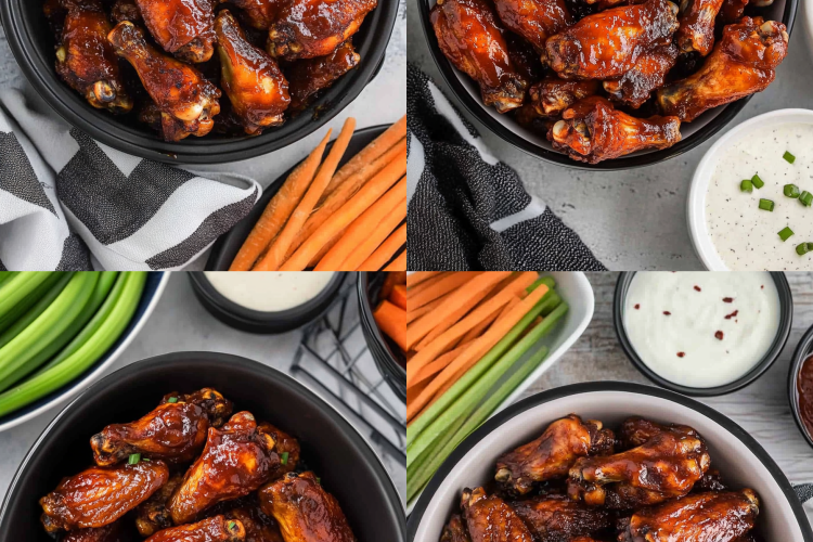 Slow Cooker BBQ Chicken Wings