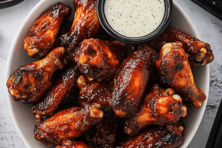 Slow Cooker BBQ Chicken Wings