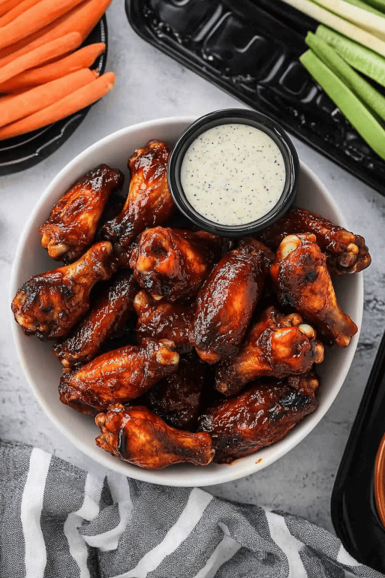 Slow Cooker BBQ Chicken Wings