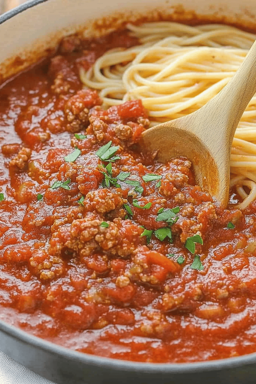 Spaghetti Meat Sauce
