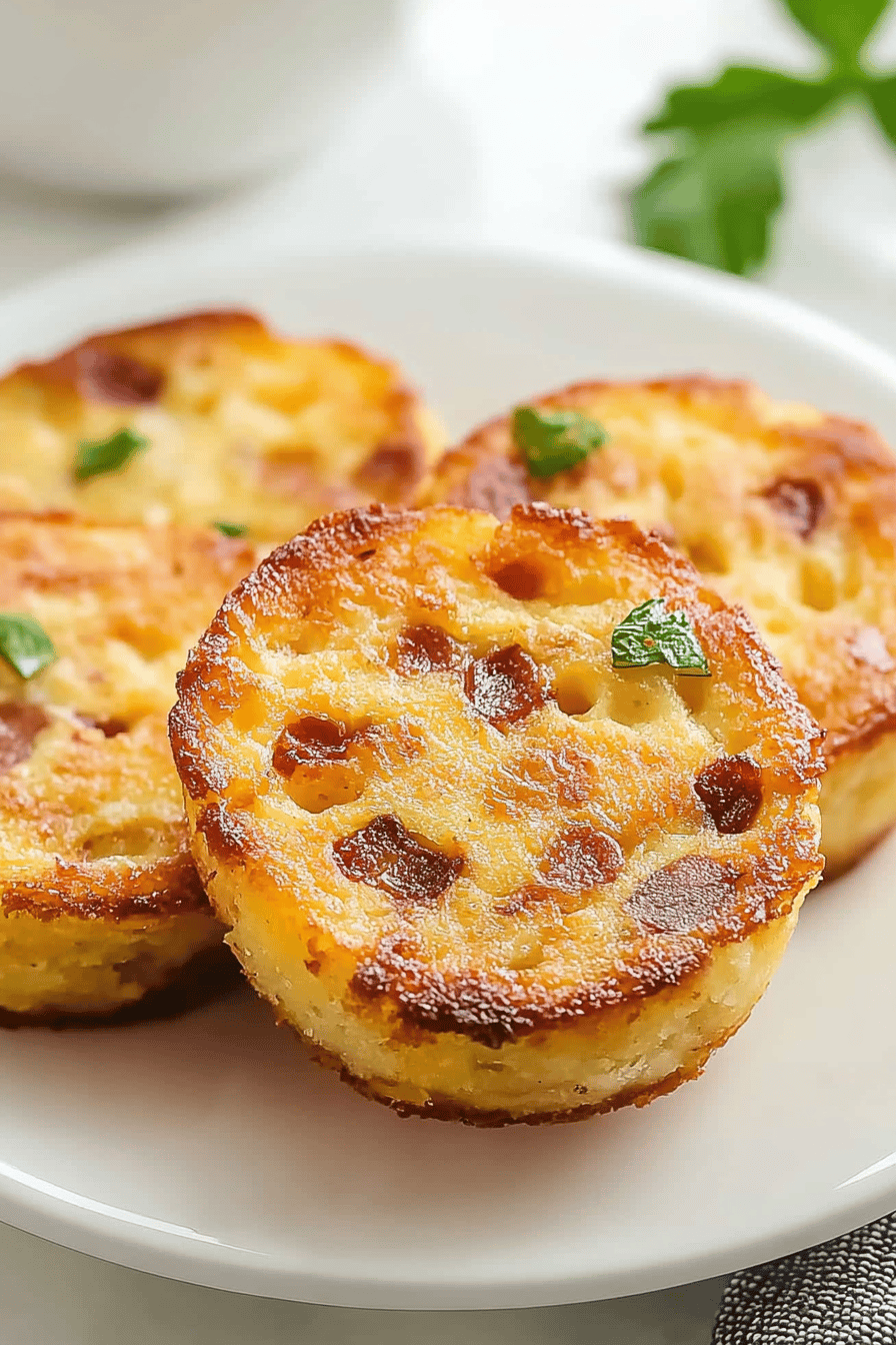 Starbucks Egg Bites Recipe slice on plate showing perfect texture and swirl pattern