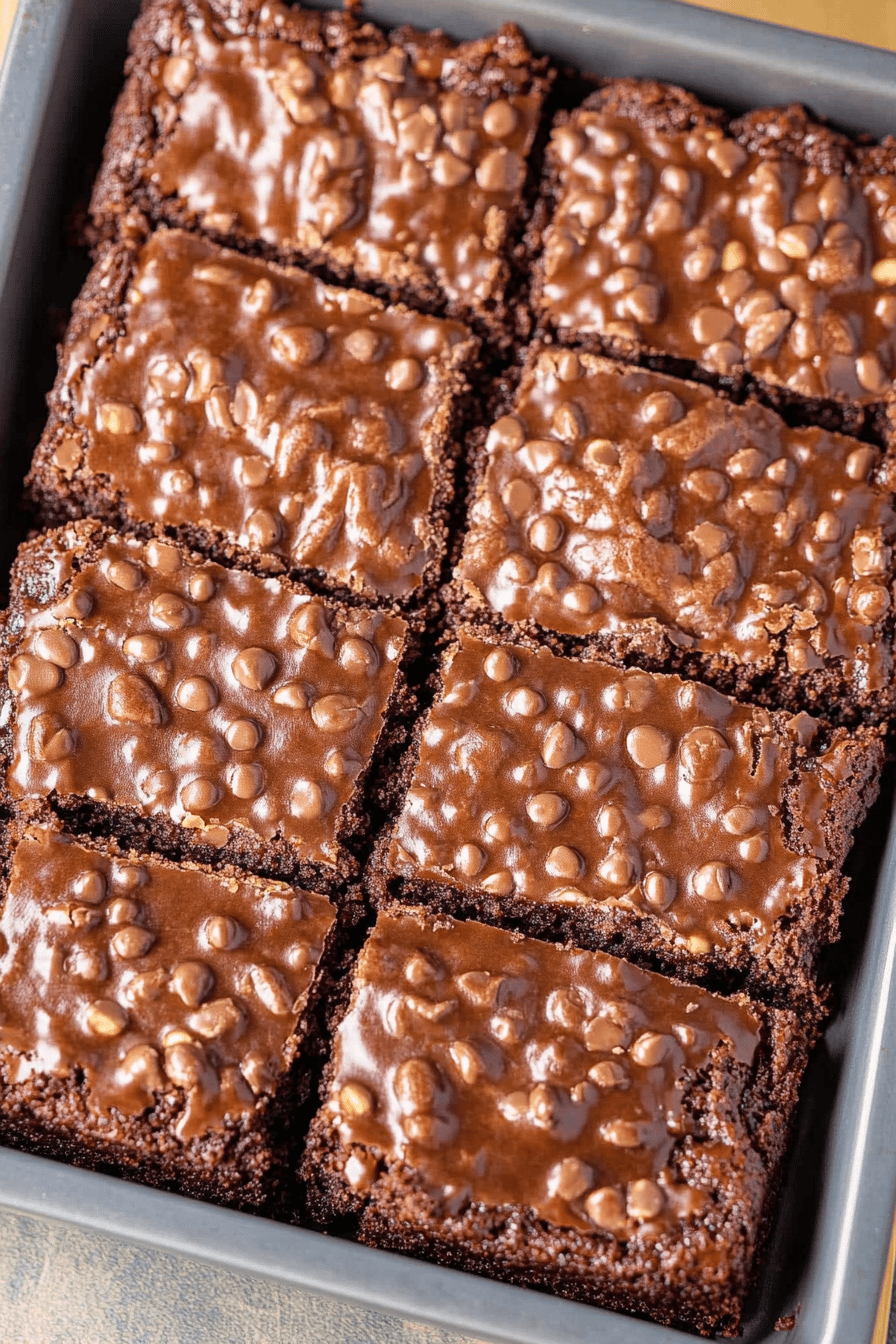Texas Sheet Cake Recipe slice on plate showing perfect texture and swirl pattern