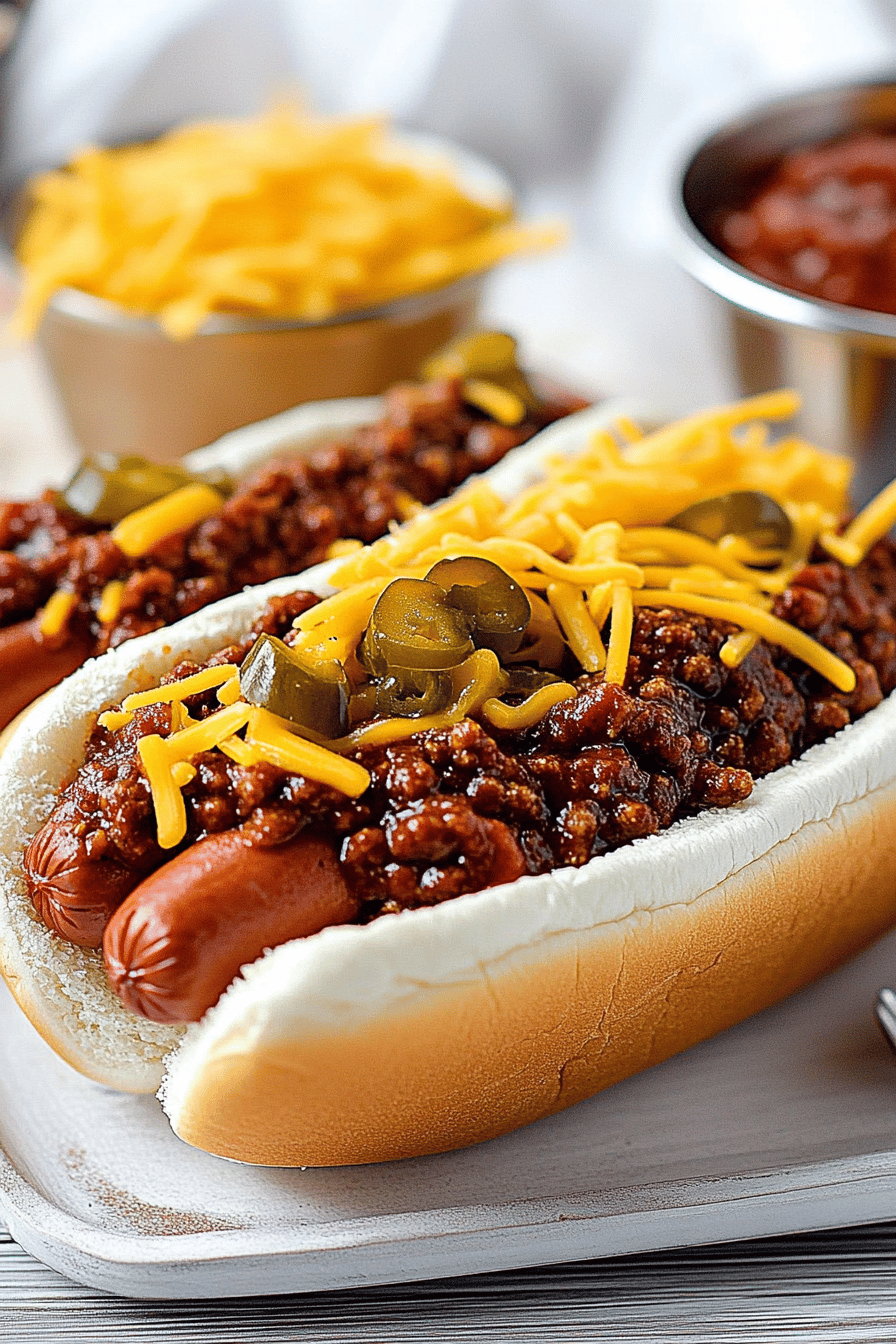 hot dog chili recipe final dish beautifully presented and ready to serve