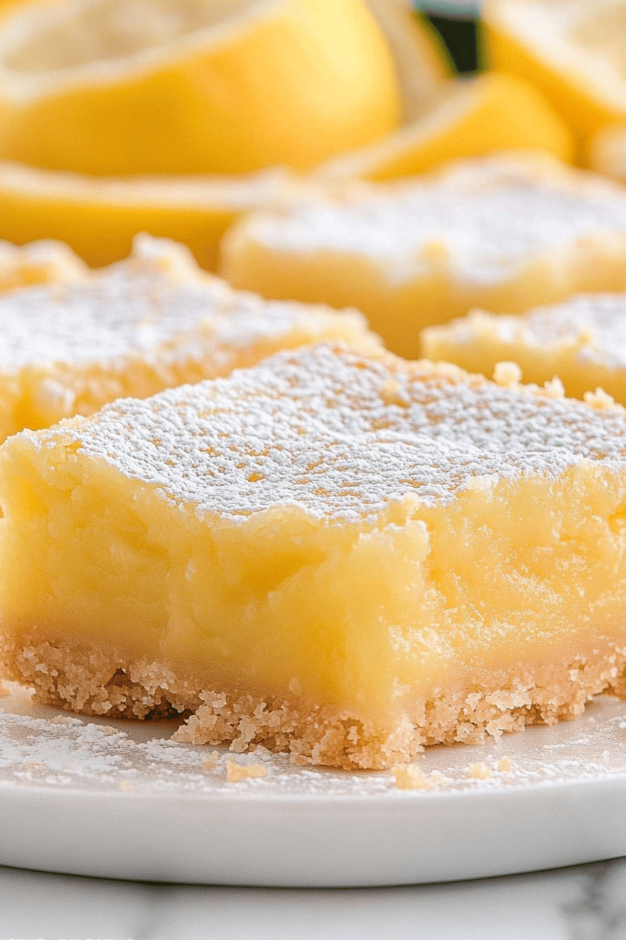 lemon bars recipe final dish beautifully presented and ready to serve