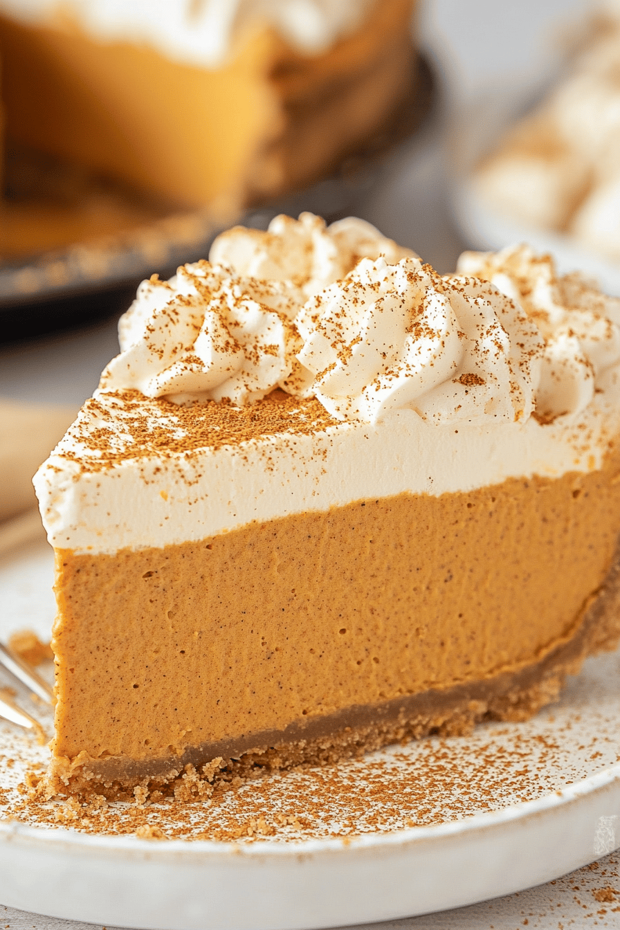 no-bake pumpkin pie ingredients organized and measured on kitchen counter