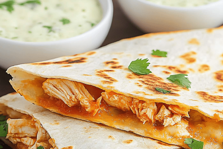 Air Fryer Chicken Quesadilla