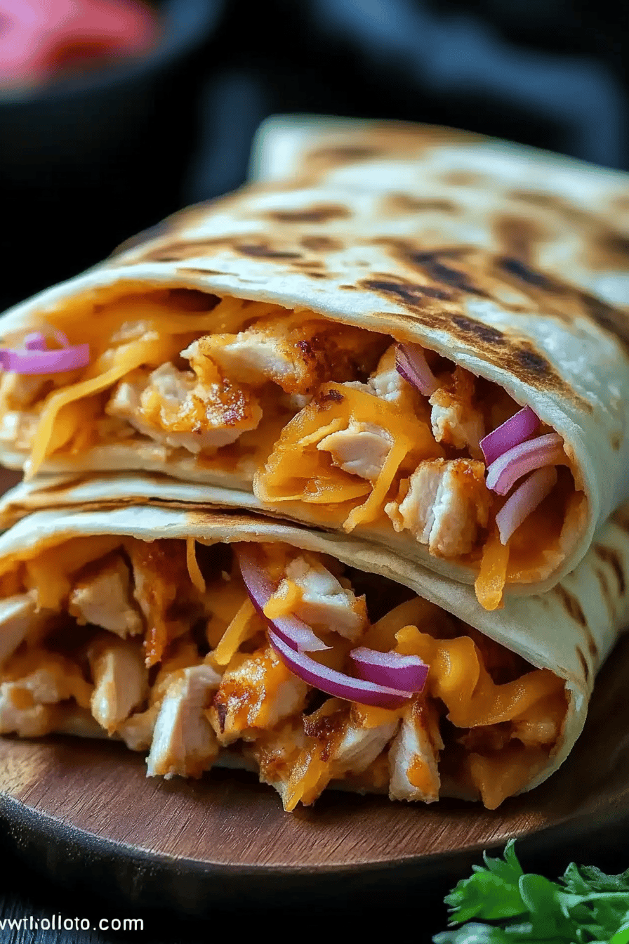 Air Fryer Chicken Wraps ingredients organized and measured on kitchen counter