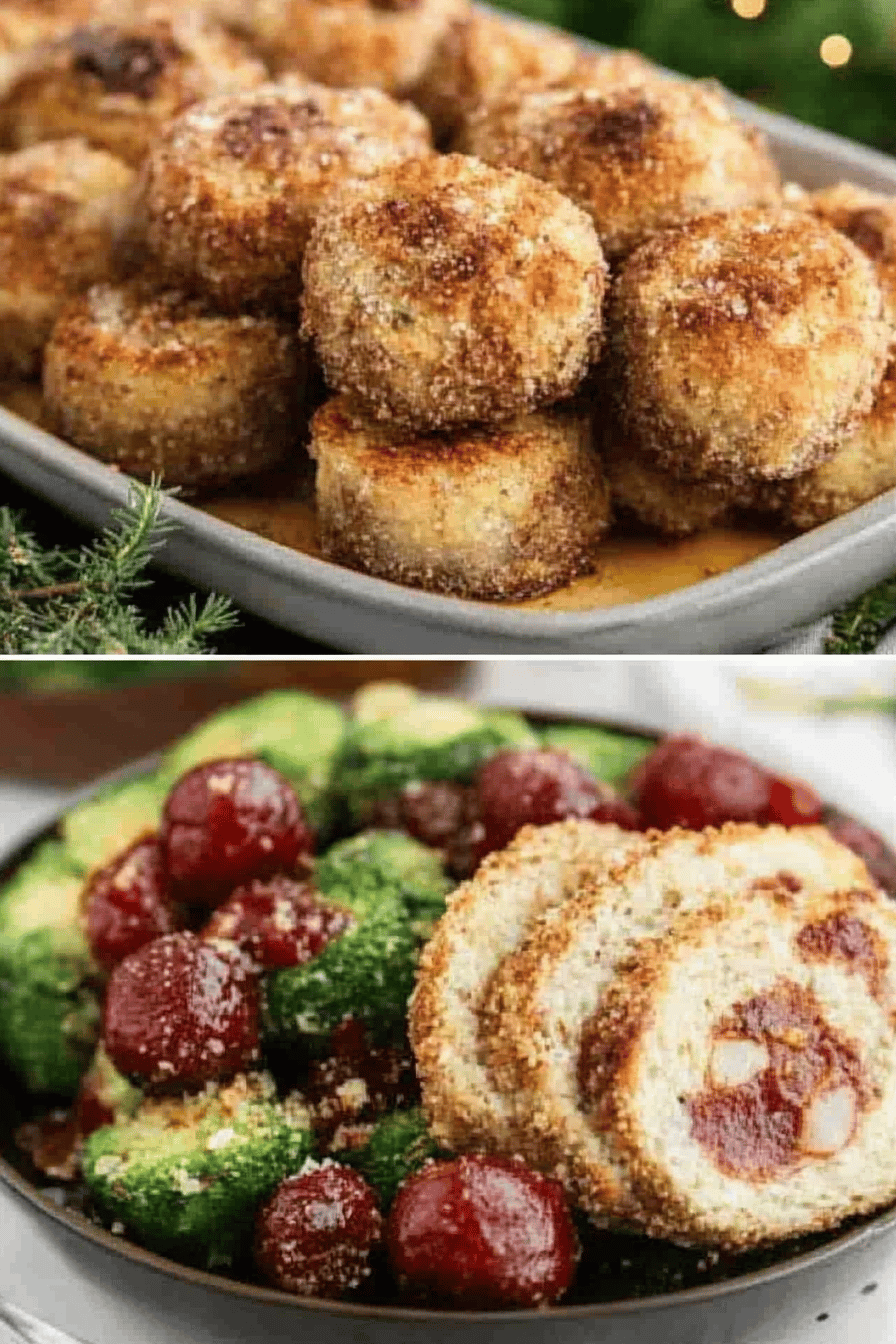 Air Fryer Christmas Recipes ingredients organized and measured on kitchen counter