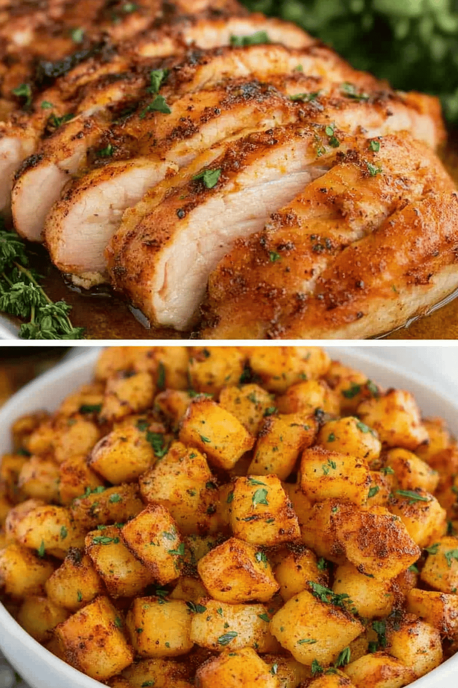 Air Fryer Thanksgiving Recipes ingredients organized and measured on kitchen counter
