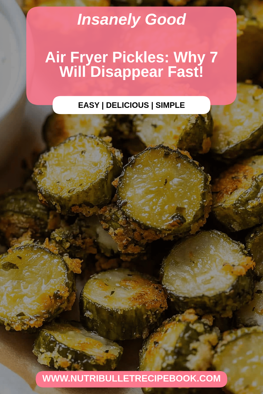 Air fryer pickles final dish beautifully presented and ready to serve