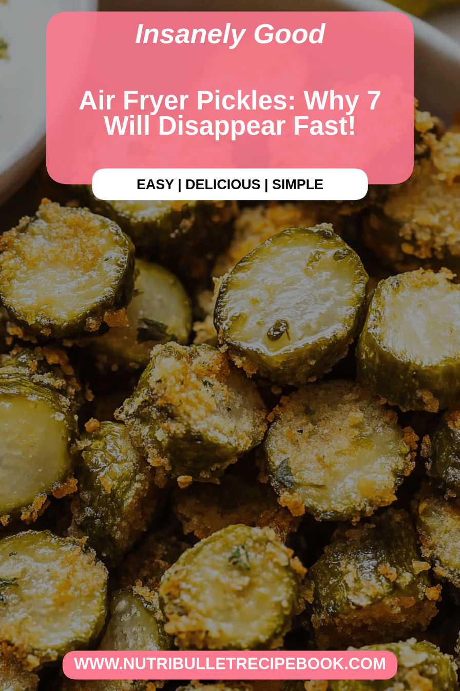 Air fryer pickles final dish beautifully presented and ready to serve