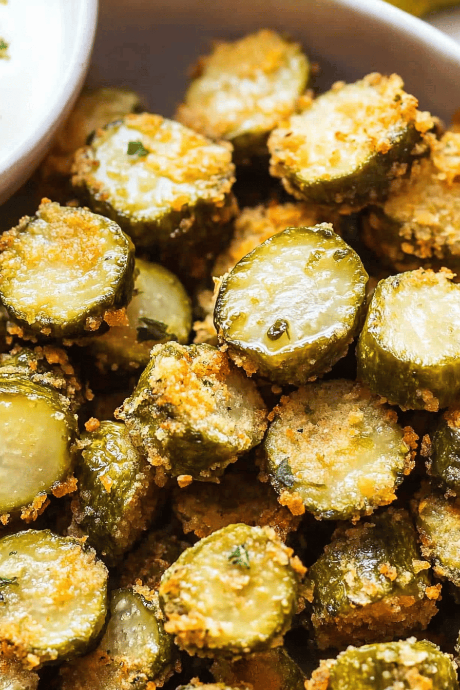 Air fryer pickles ingredients organized and measured on kitchen counter