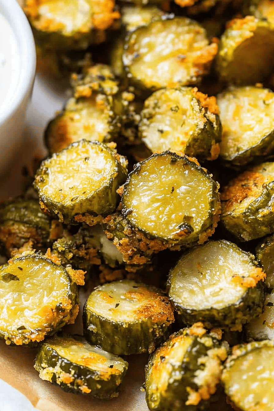 Air fryer pickles ingredients organized and measured on kitchen counter