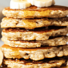 Banana oatmeal pancakes