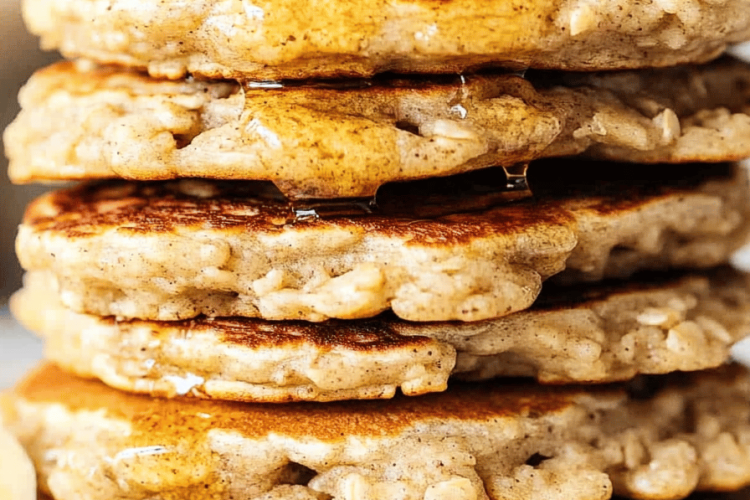 Banana oatmeal pancakes