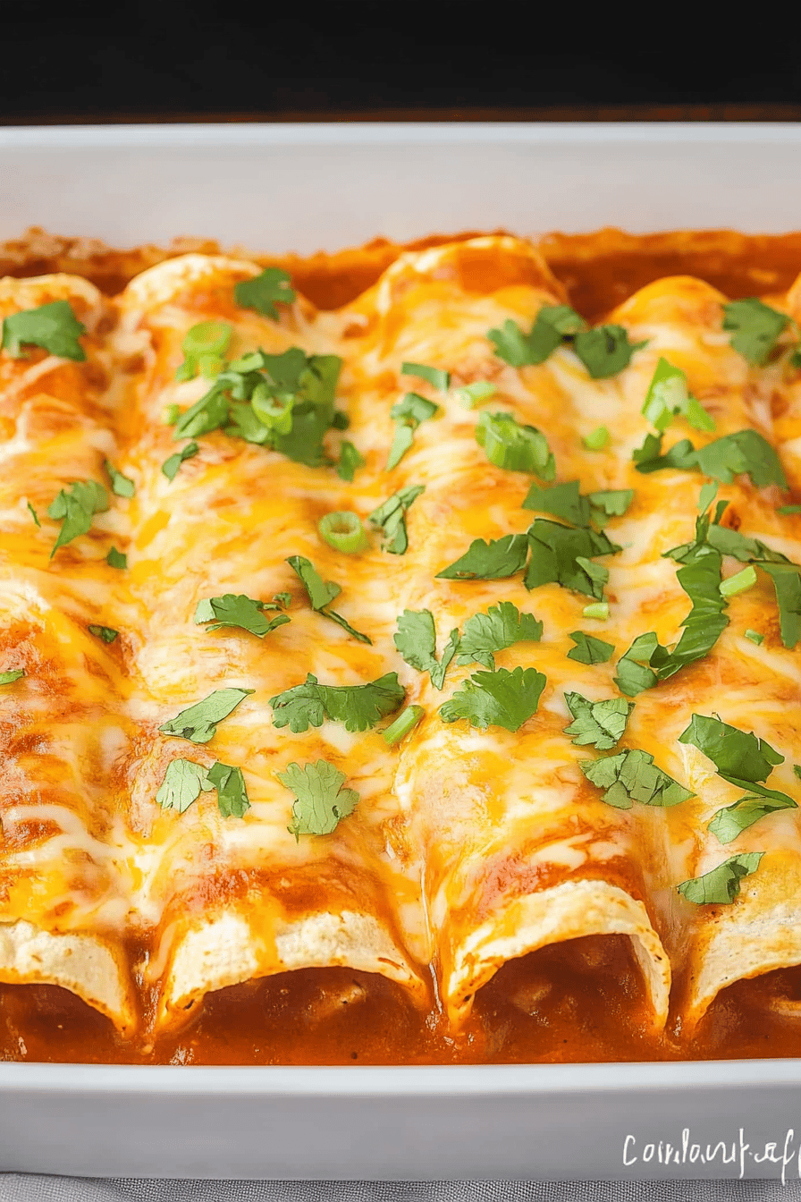 Bean and Cheese Enchiladas