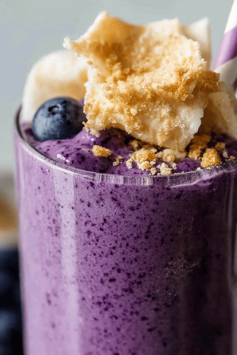 Blueberry cheesecake smoothie