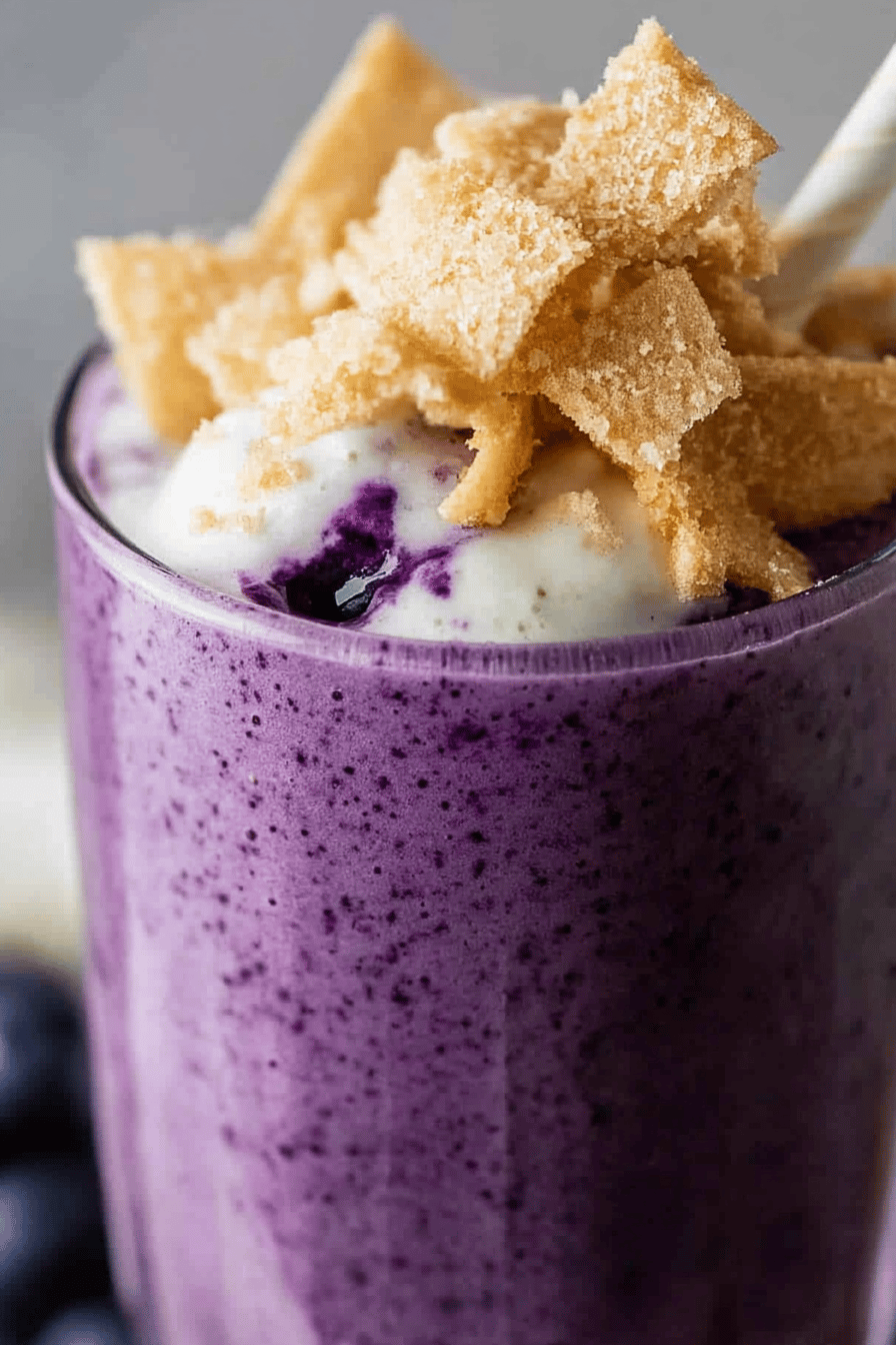 Blueberry cheesecake smoothie ingredients organized and measured on kitchen counter