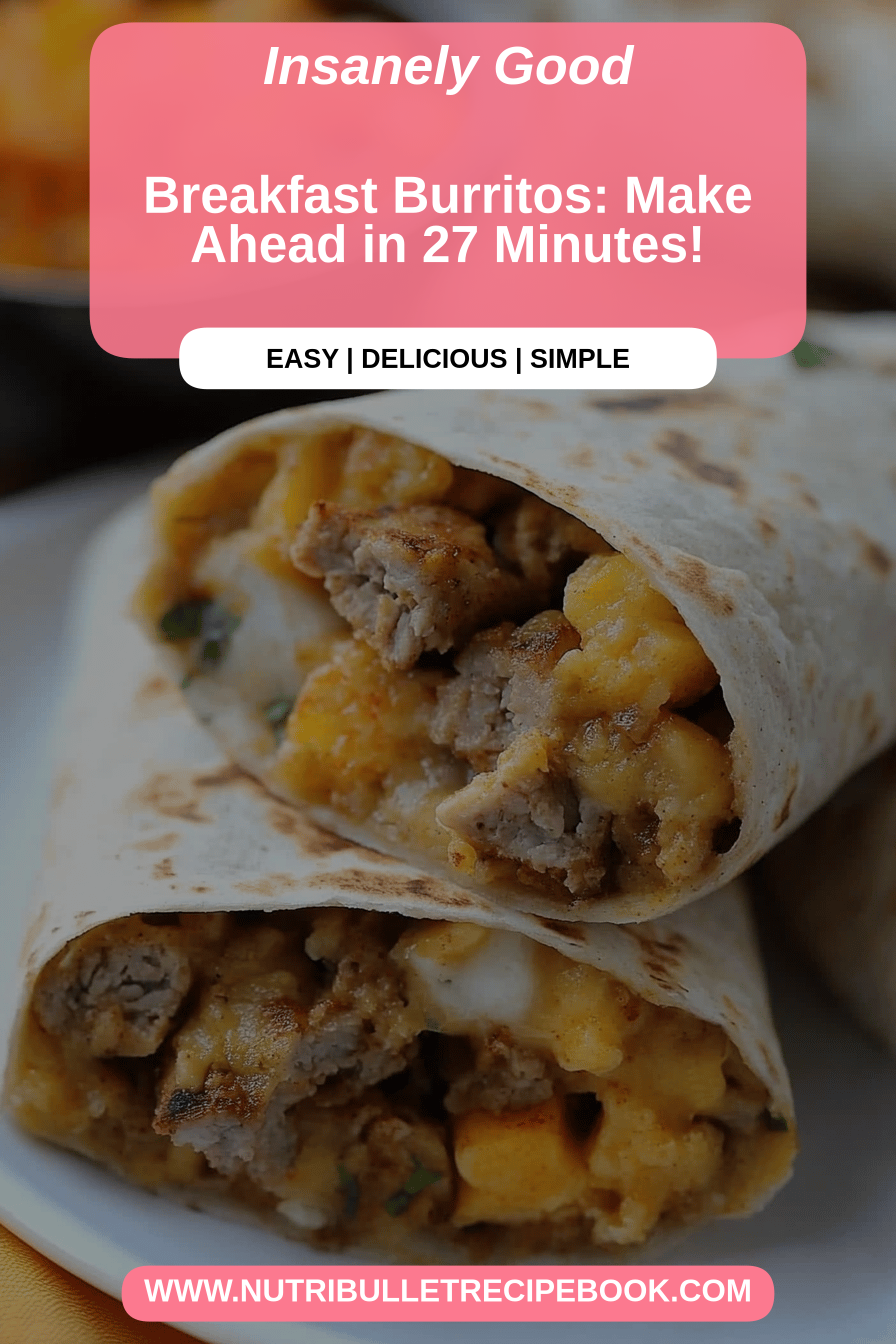 Breakfast burritos final dish beautifully presented and ready to serve