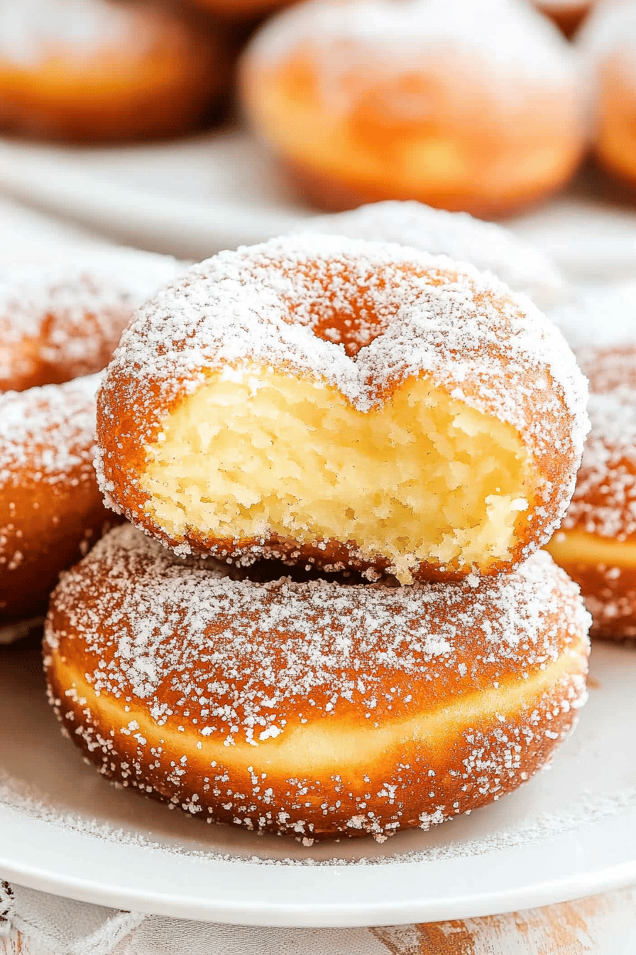 Brioche donuts ingredients organized and measured on kitchen counter