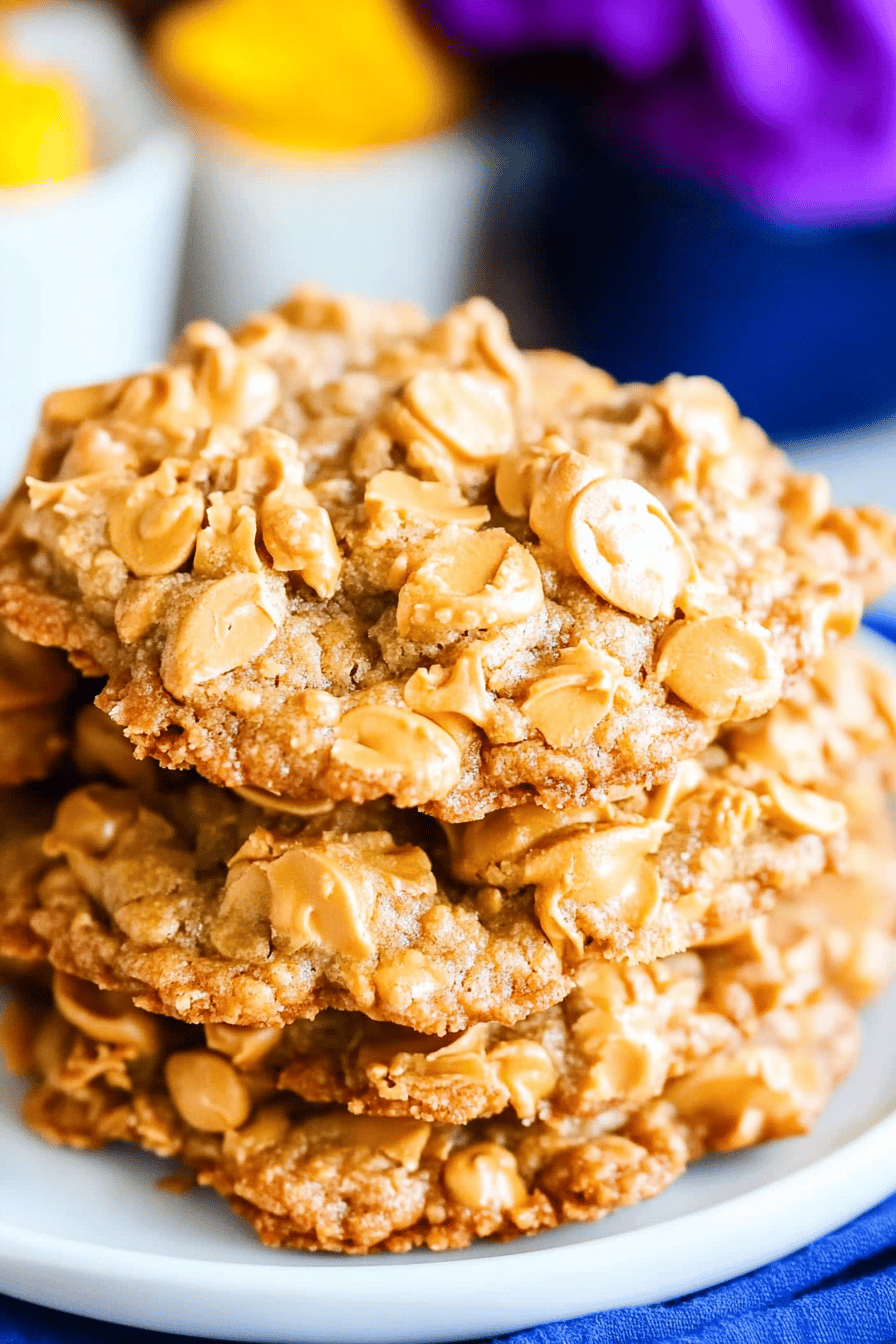 Butterscotch cookies ingredients organized and measured on kitchen counter