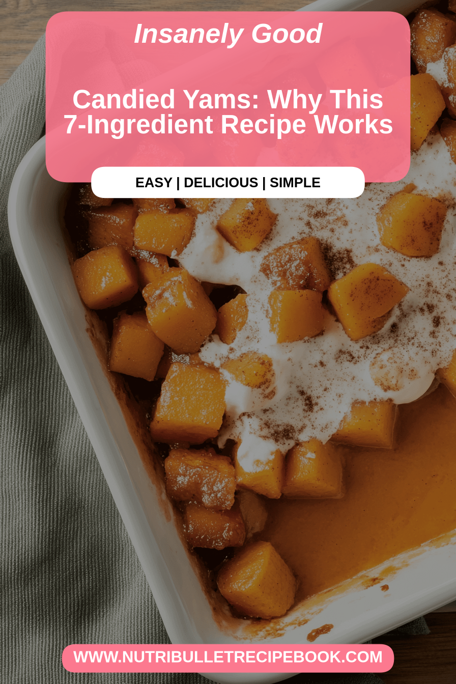 Candied yams final dish beautifully presented and ready to serve