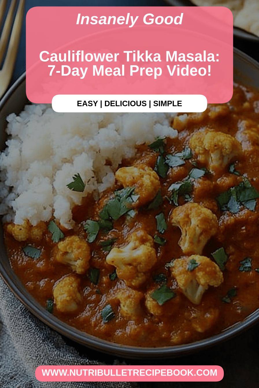 Cauliflower Tikka Masala final dish beautifully presented and ready to serve