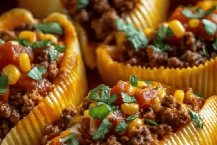 Cheesy Taco Stuffed Shells