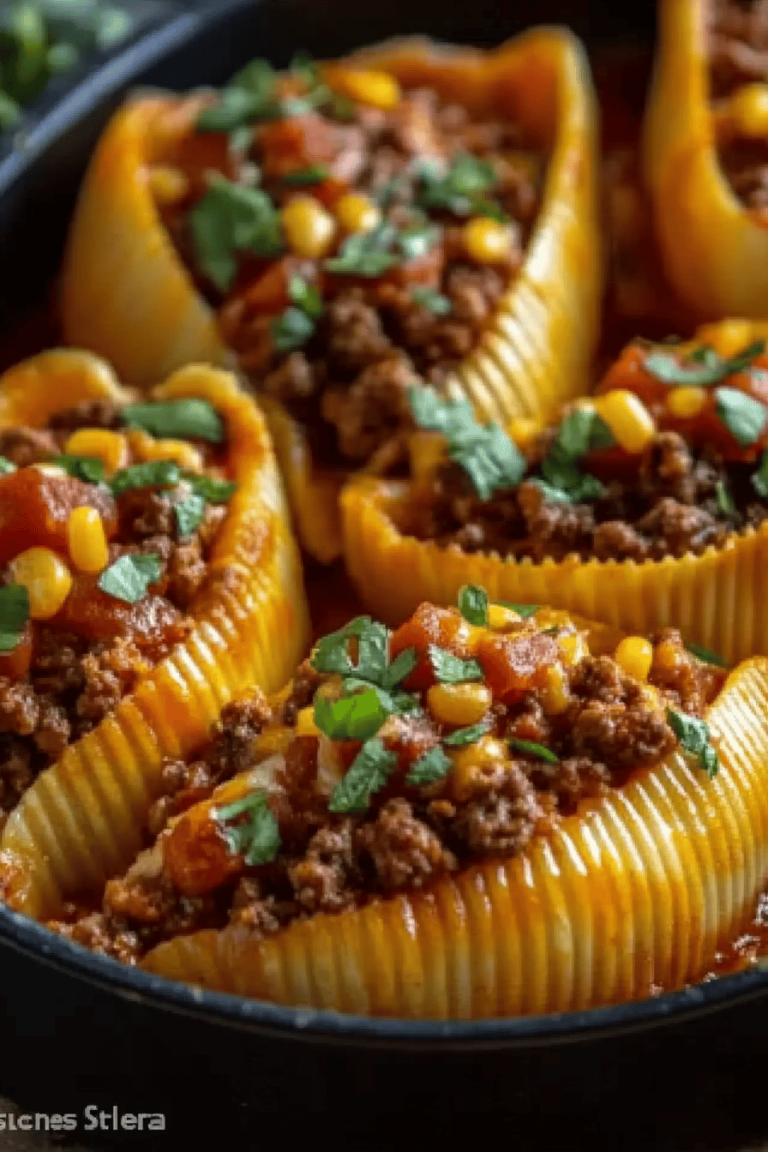 Cheesy Taco Stuffed Shells