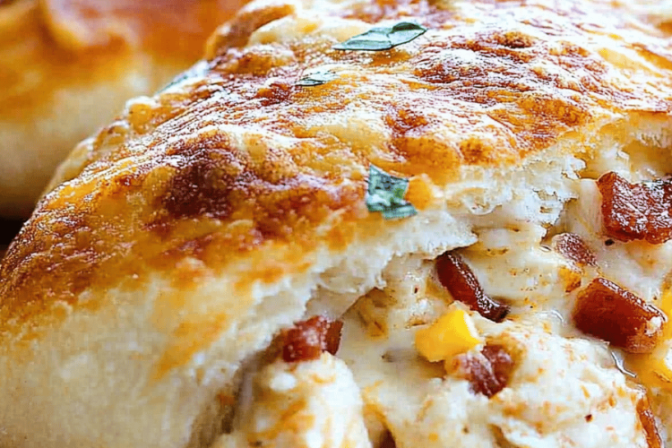 Chicken Bacon Ranch Stromboli