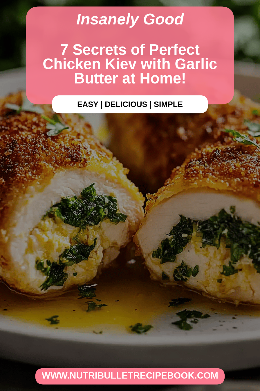 Chicken Kiev Recipe final dish beautifully presented and ready to serve
