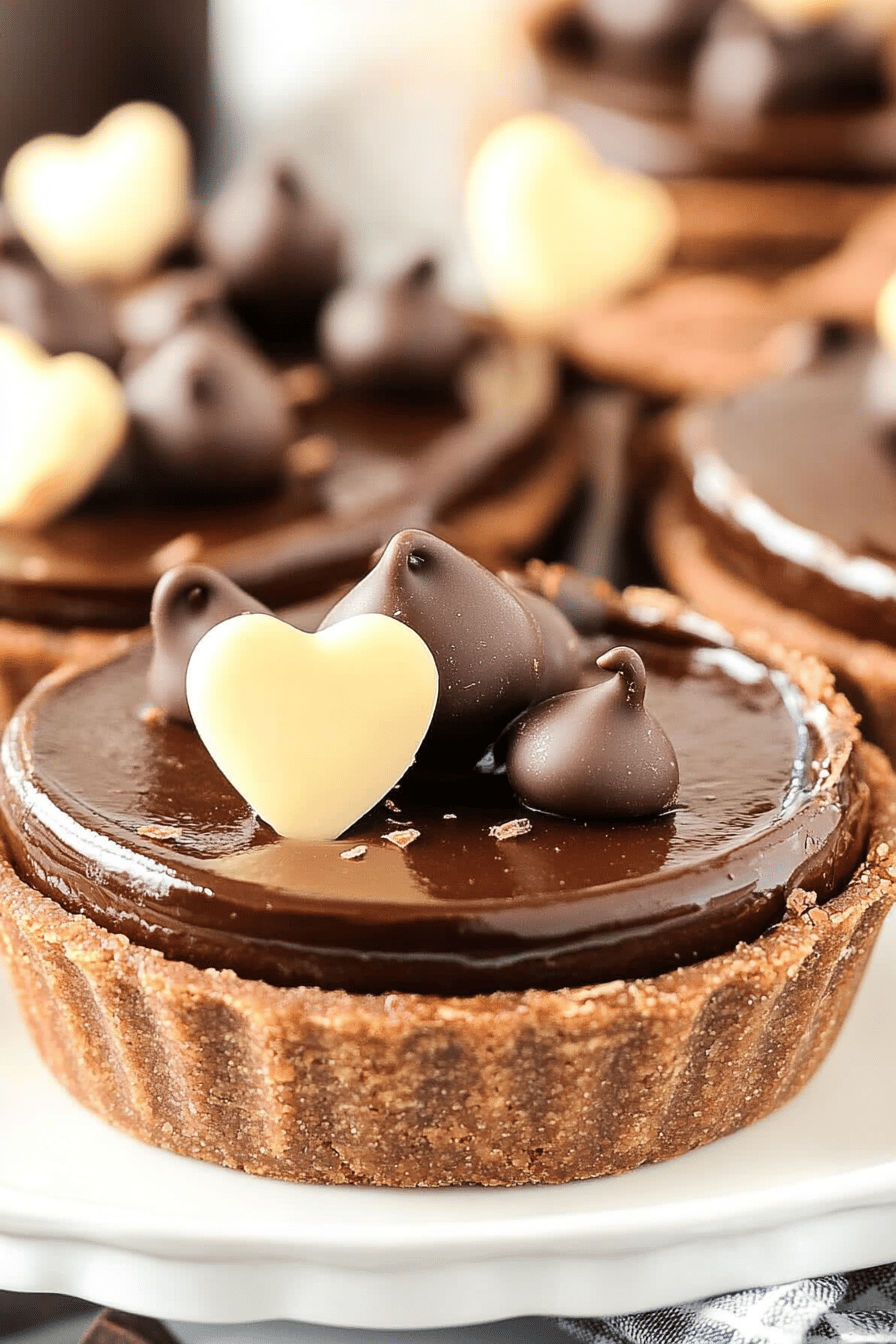 Chocolate Tarts Recipe slice on plate showing perfect texture and swirl pattern