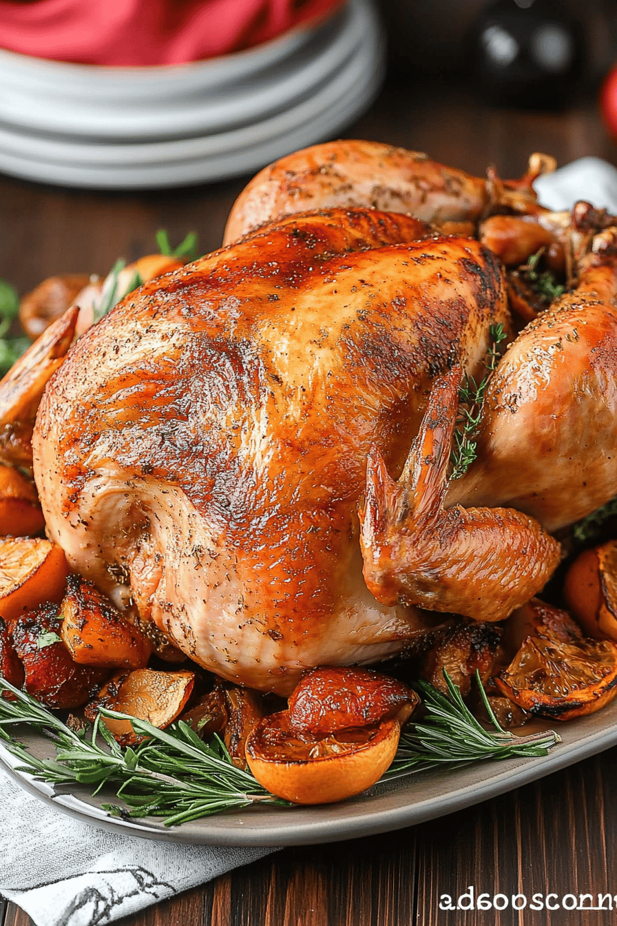 Christmas Turkey Cooking Tips ingredients organized and measured on kitchen counter