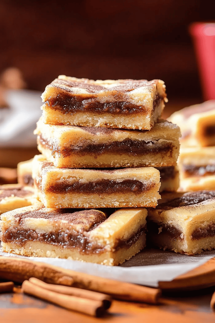 Cinnamon roll bars