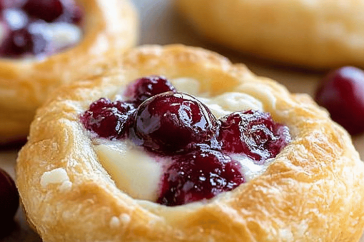 Cranberry cream cheese pastries