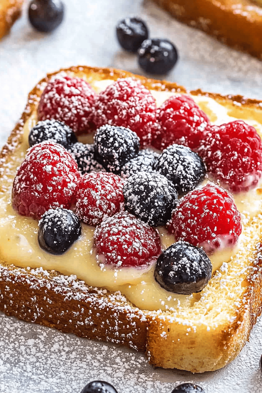 Custard yogurt toast ingredients organized and measured on kitchen counter