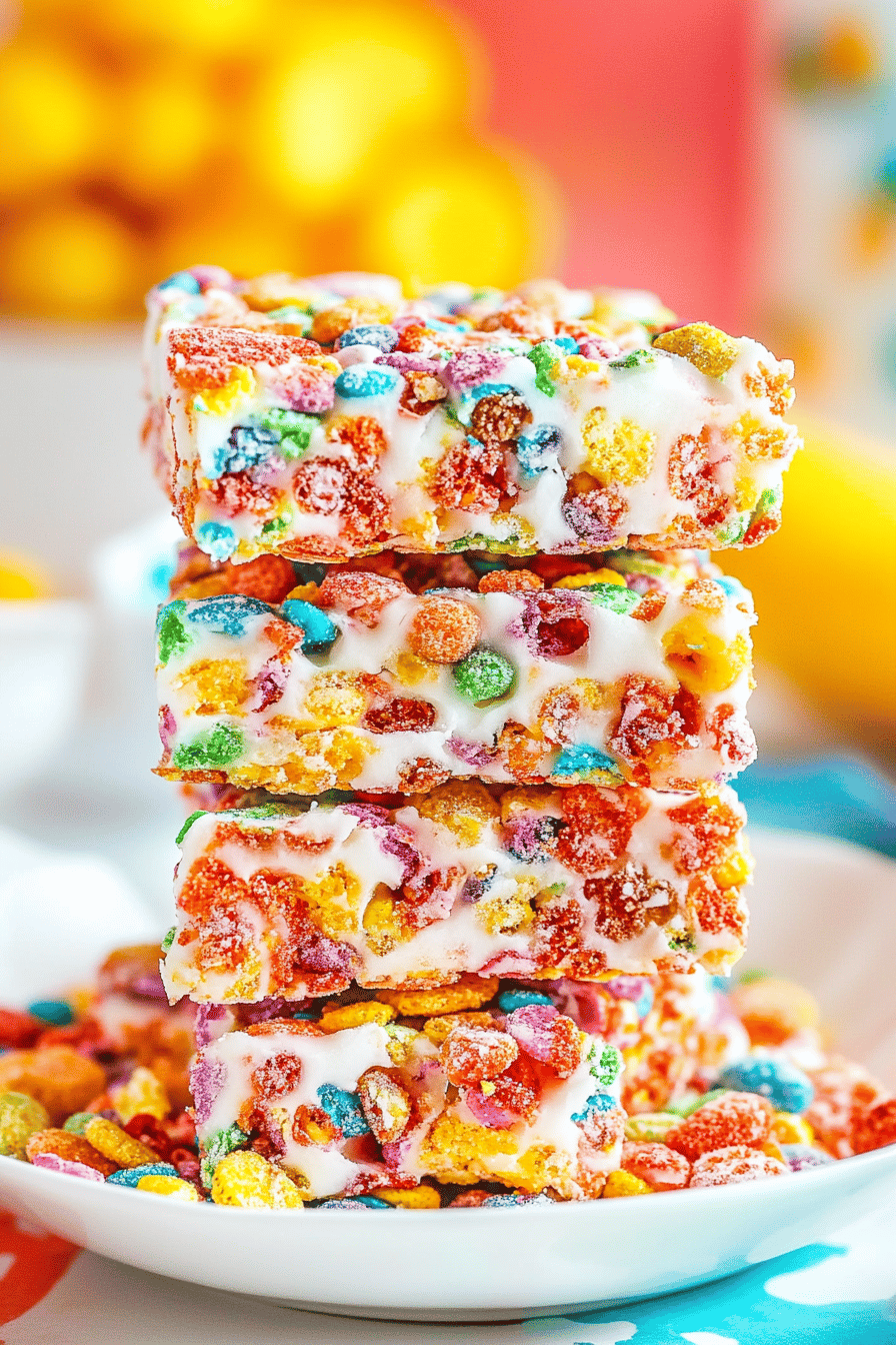Fruity Pebbles treats